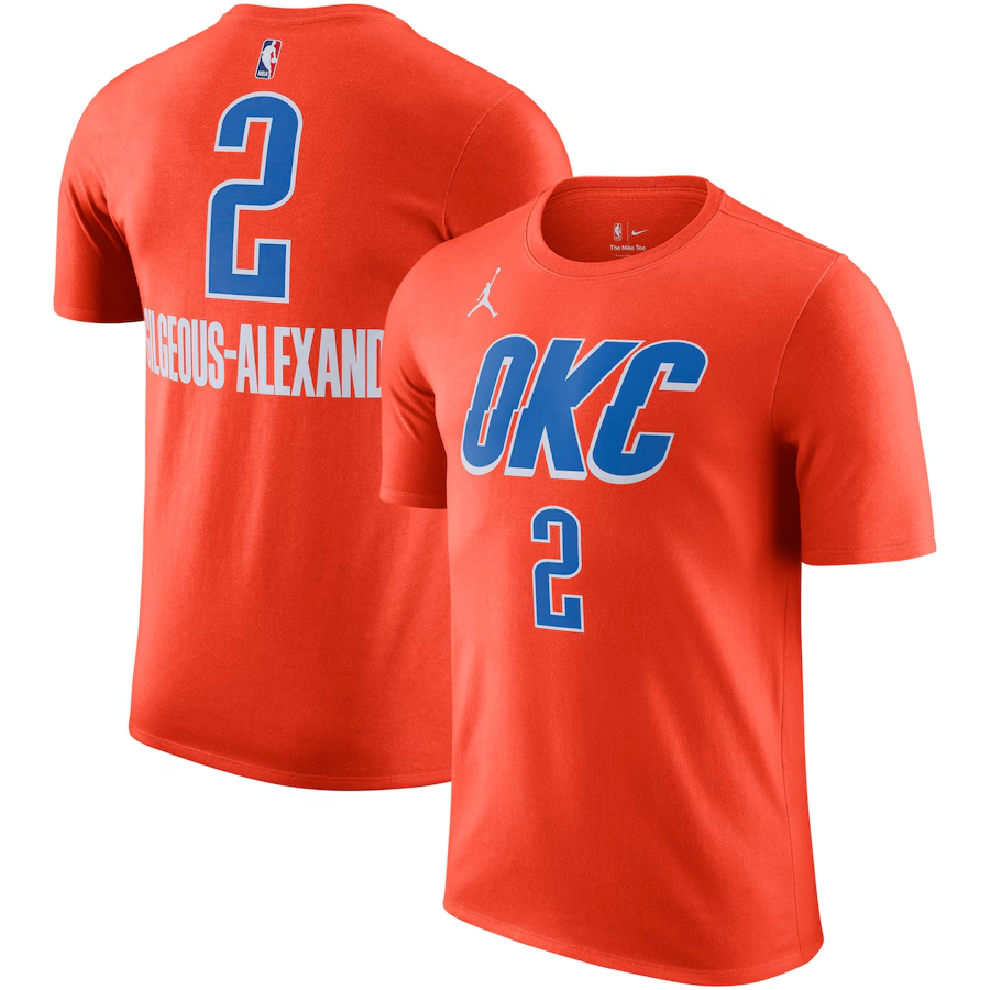 Men Oklahoma City Thunder short T Shirt 2025 style 16